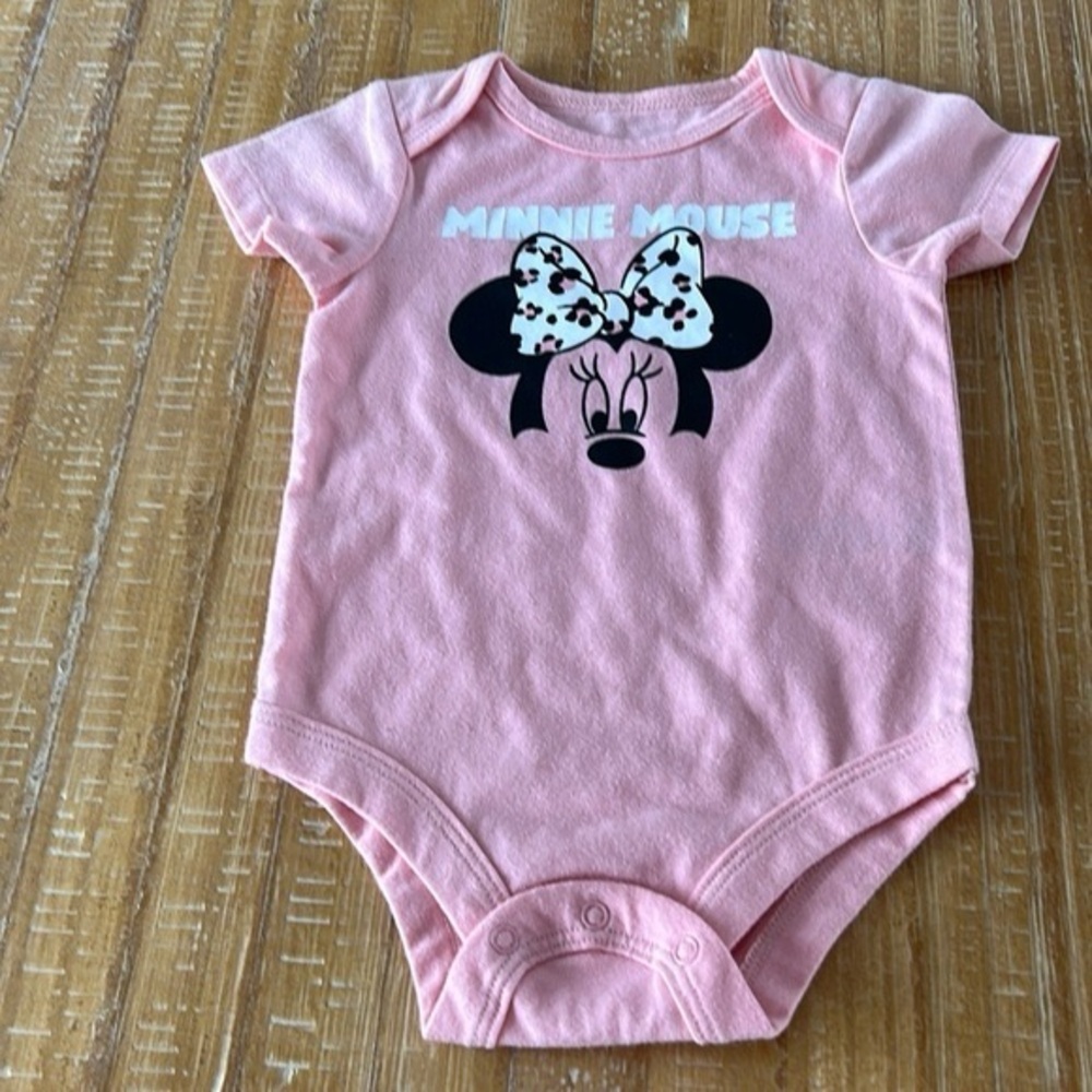 Disney Pink Minnie Mouse Bodysuit